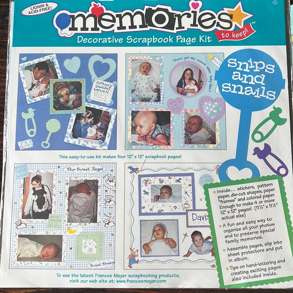 Scrapbooking kit - baby boy